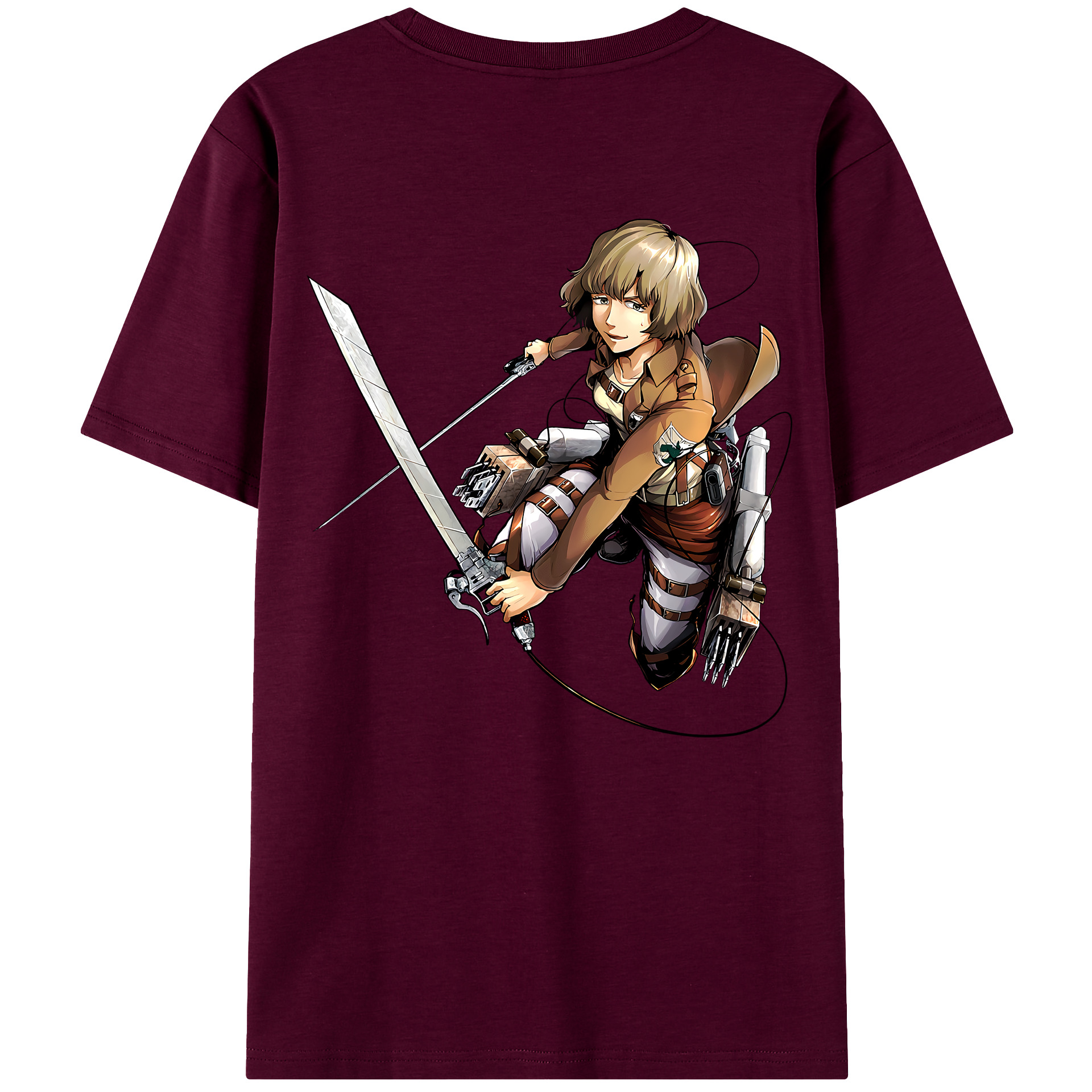 （画像用） 進撃の巨人 ヒツチ Attack on Titan Hitch レディース半袖Tシャツ(バックプリント)
